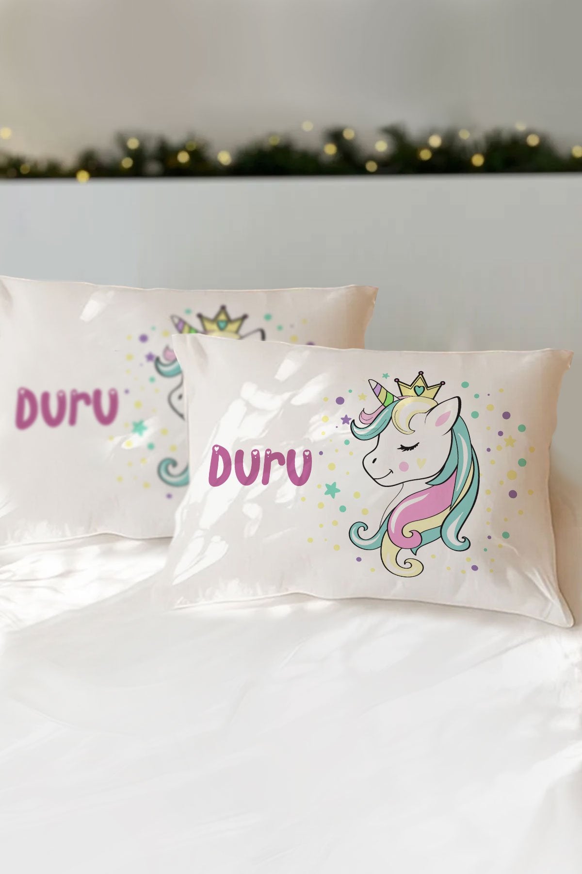 Kişiye Özel Unicorn Çocuk Yastık Kılıfı