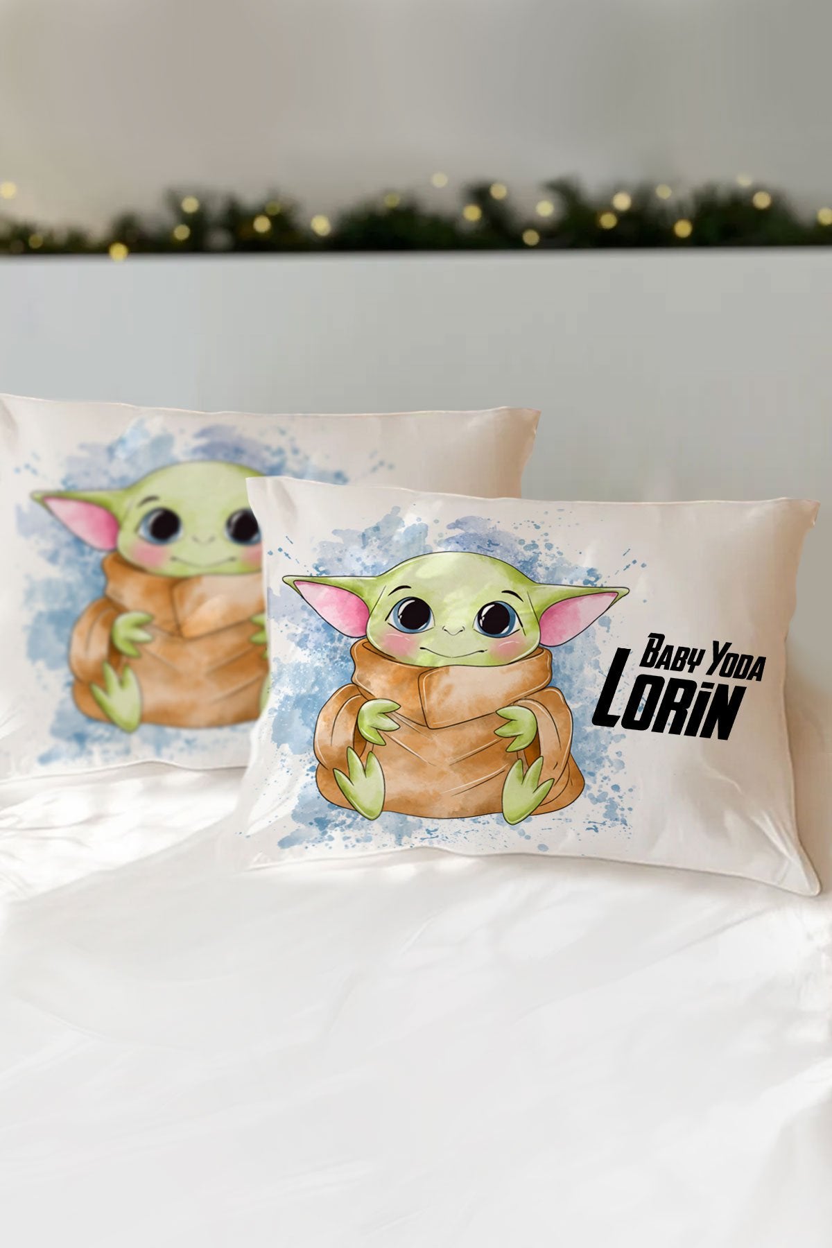 Kişiye Özel Baby Yoda Çocuk Yastık Kılıfı