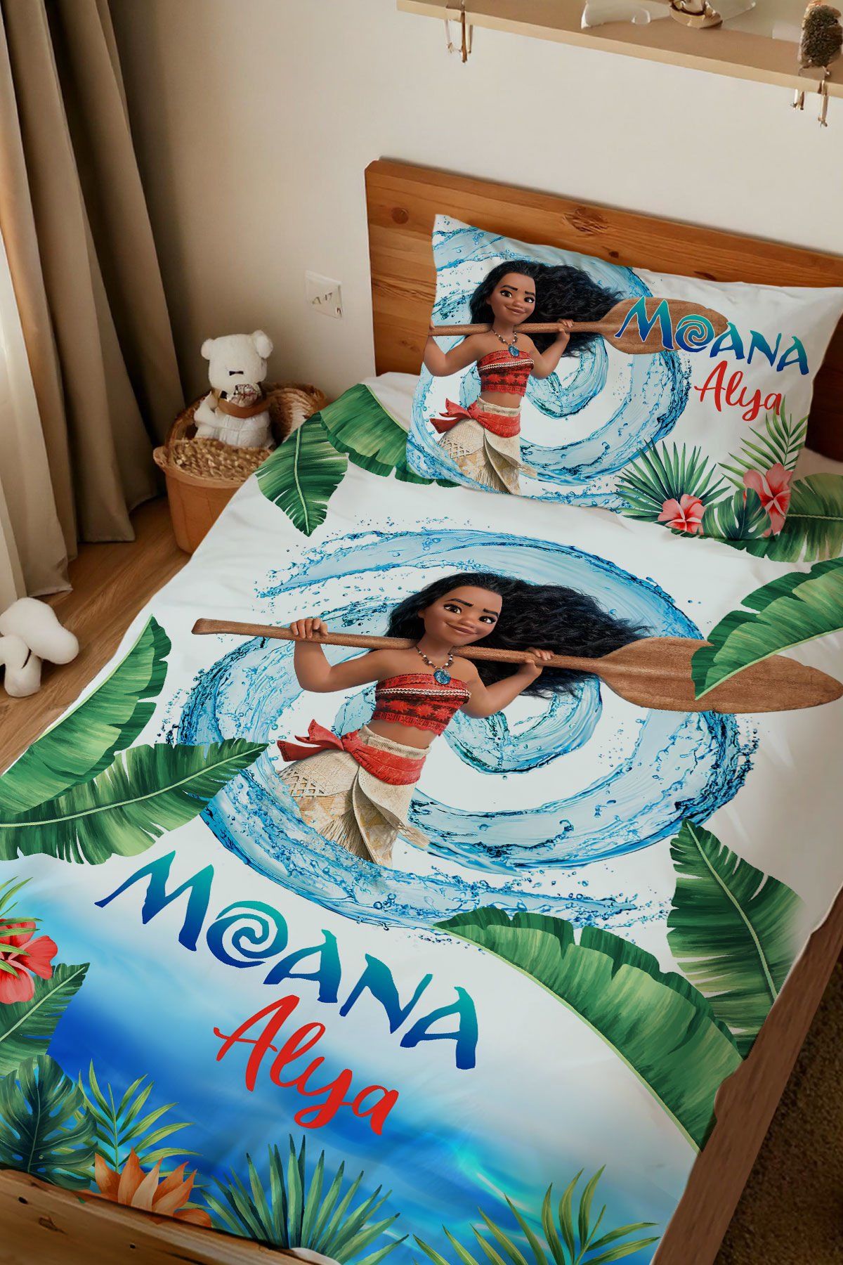 Kişiye Özel Tek Kişilik Nevresim Moana Ürün ana görseli