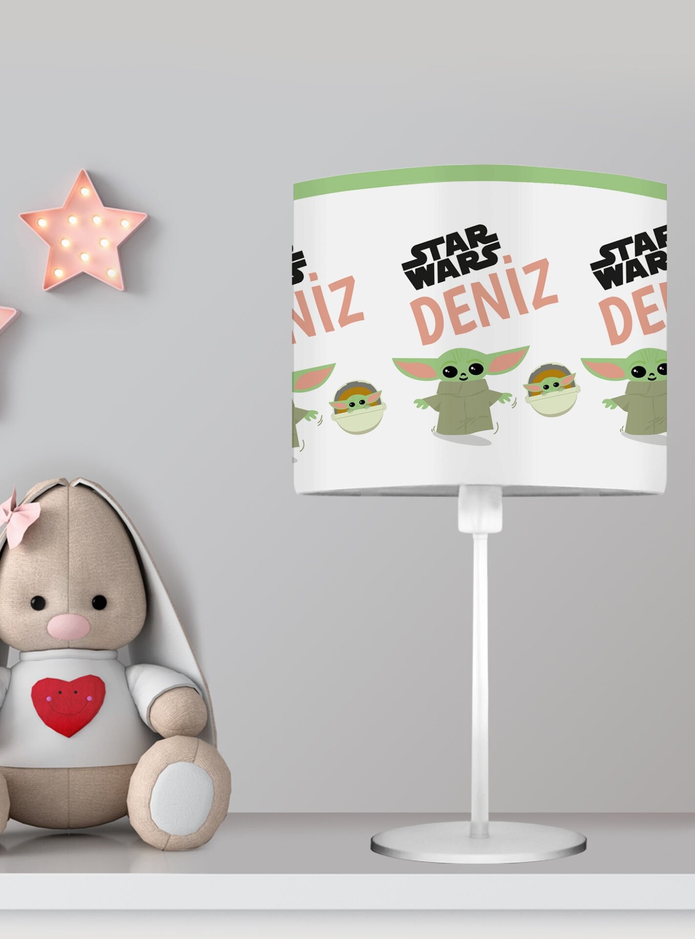 Kişiye Özel Başucu Abajur Star Wars Yoda