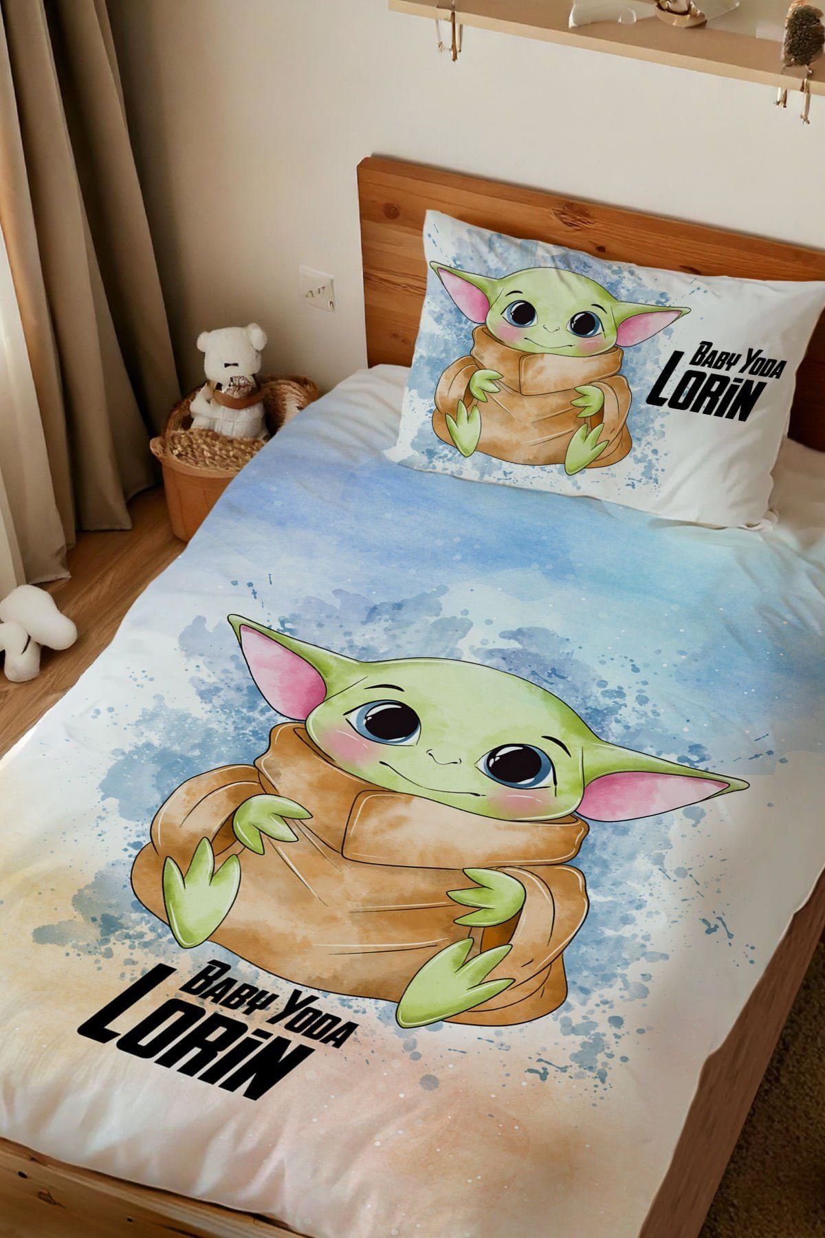 Kişiye Özel Tek Kişilik Nevresim Star Wars Yoda tknevrs-yoda Ürün ana görseli