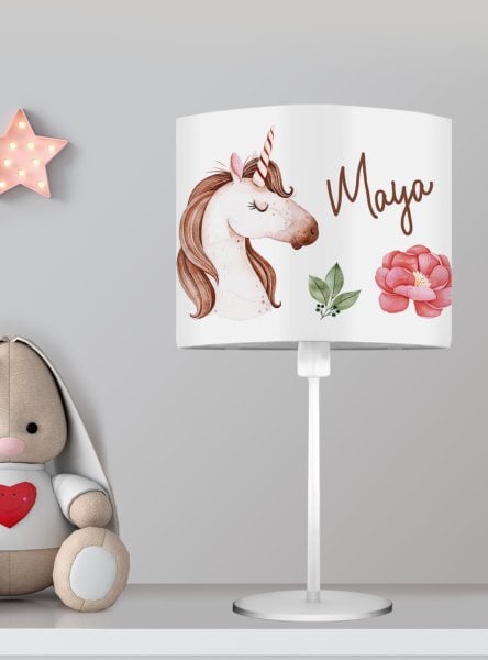 Kişiye Özel Başucu Abajur Unicorn