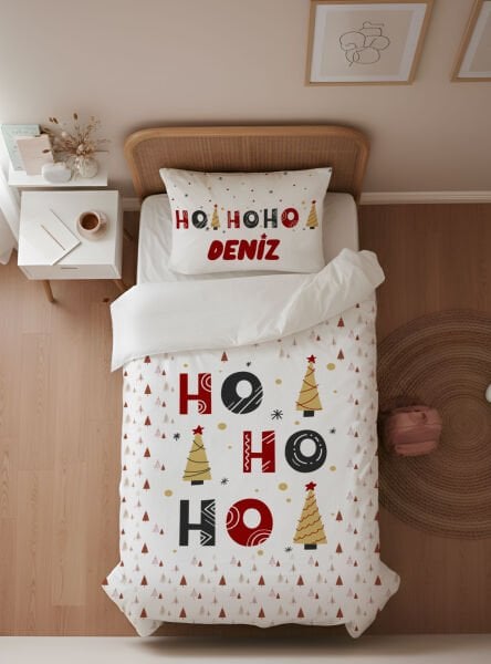 Kişiye Özel Genç Odası Tek Kişilik Nevresim Yeni Yıl