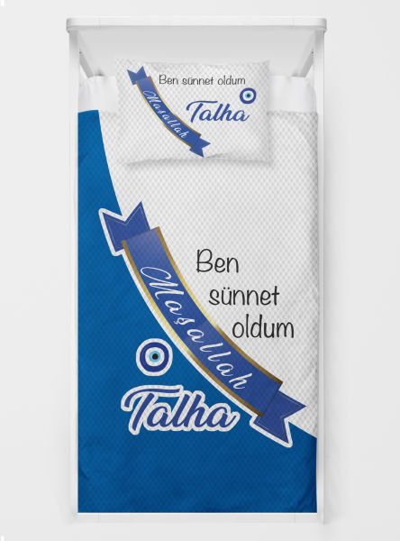 Kişiye Özel %100 Pamuk Tek Kişilik Pike Seti Sünnet