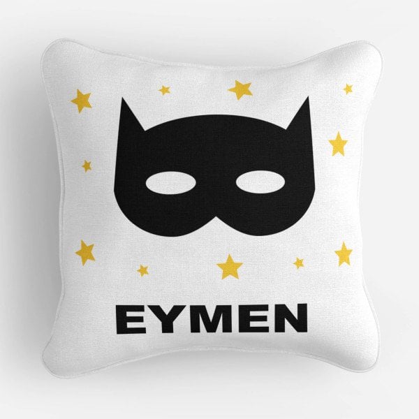 Kişiye Özel Çift Taraflı Kare Kırlent Kılıfı Batman