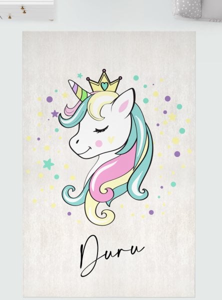 Kişiye Özel Dijital Baskı Halı Unicorn