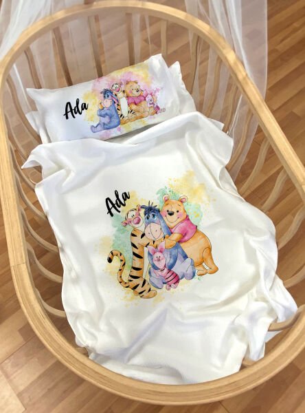 Anne Yanı ve Park Yatak Pike Seti Winnie The Pooh