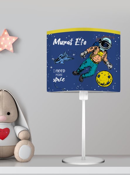 Kişiye Özel Başucu Abajur Astronot