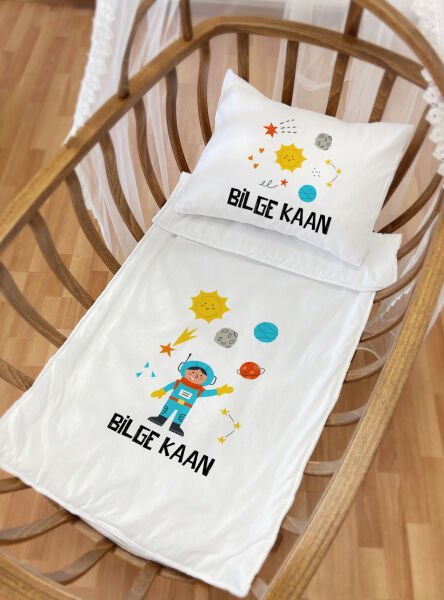 Anne Yanı Çift Taraflı Kişiye Özel Yorgan Seti