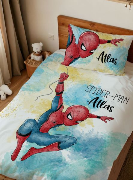 Kişiye Özel Tek Kişilik Nevresim Spider Man