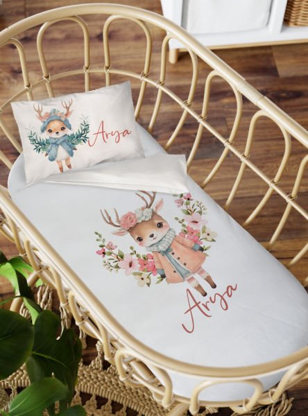Anne Yanı Beşik Nevresim Takımı Bambi