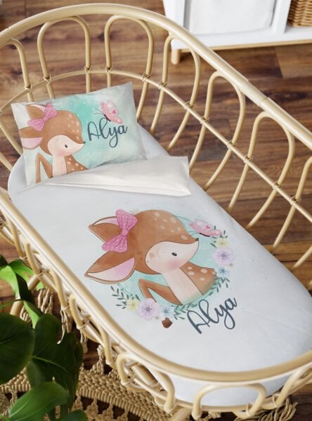 Anne Yanı Beşik Nevresim Takımı Bambi