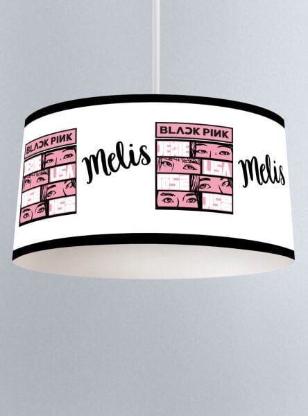 Kişiye Özel İsimli Sarkıt Black Pink