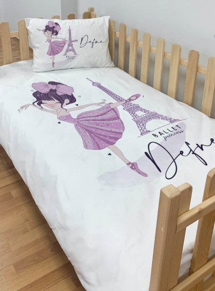 Kişiye Özel Montessori %100 Pamuk Nevresim Seti Paris