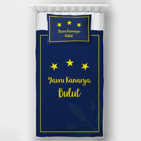 Kişiye Özel Tek Kişilik Yatak Örtüsü Taraftar