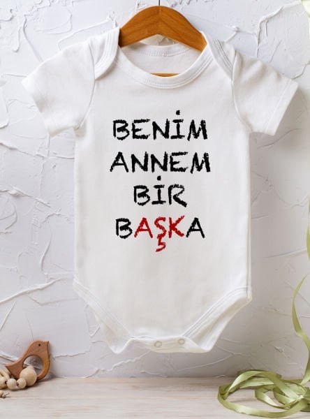 Kişiye Özel İsimli Tek Zıbın Bebek Body