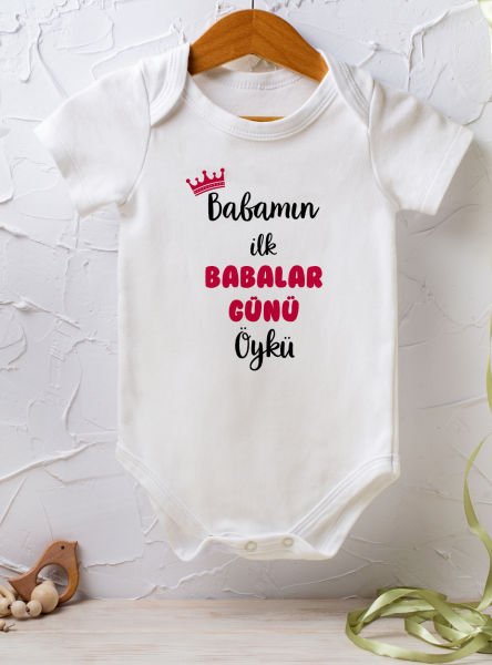 Kişiye Özel İsimli Tek Zıbın Bebek Body