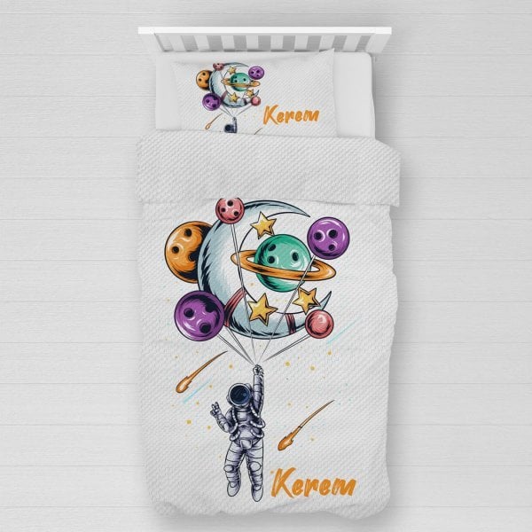 Kişiye Özel %100 Pamuk Tek Kişilik Pike Seti