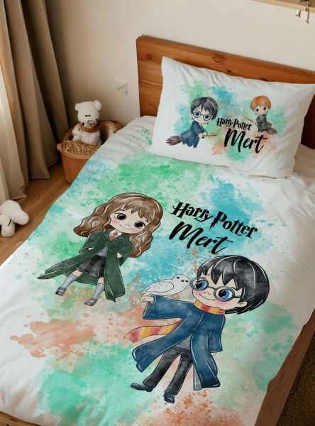 Kişiye Özel Tek Kişilik Nevresim Harry Potter