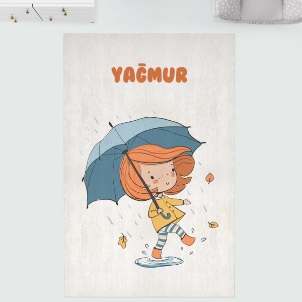 Kişiye Özel Dijital Baskı Halı Yağmur