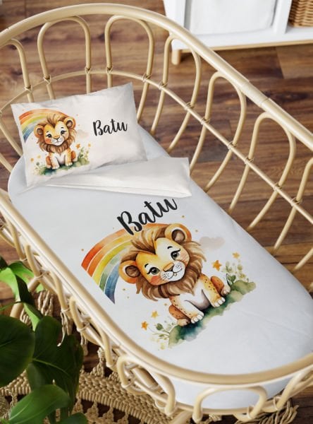 Anne Yanı Beşik Nevresim Takımı Aslan