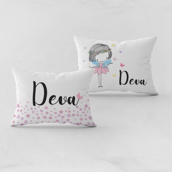 Kişiye Özel Bebek Yastık Kılıfı Peri Kızı