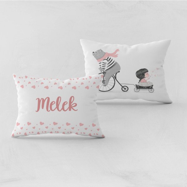 Kişiye Özel Bebek Yastık Kılıfı Ayı