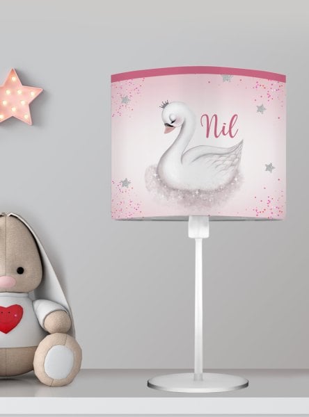 Kişiye Özel Başucu Abajur Kuğu