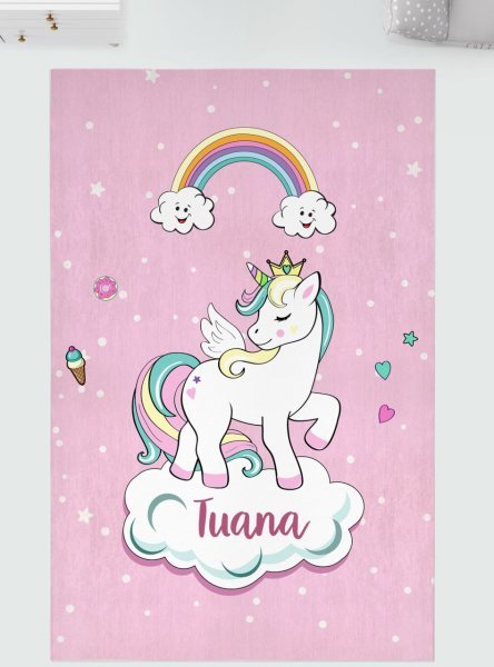 Kişiye Özel Dijital Baskı Halı Unicorn