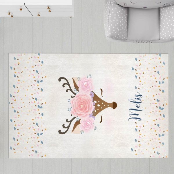 Kişiye Özel 11mm Dijital Baskı Soft Halı Bambi 150x200 cm