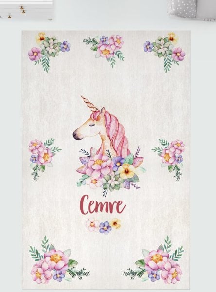 Kişiye Özel Dijital Baskı Halı Unicorn