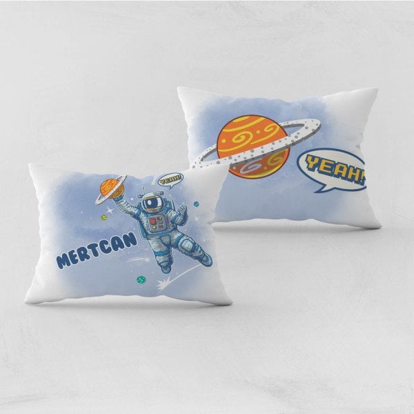 Kişiye Özel Bebek Yastık Kılıfı Astronot
