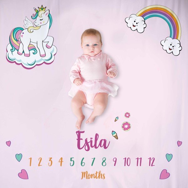 Kişiye Özel Anı Örtüsü Unicorn