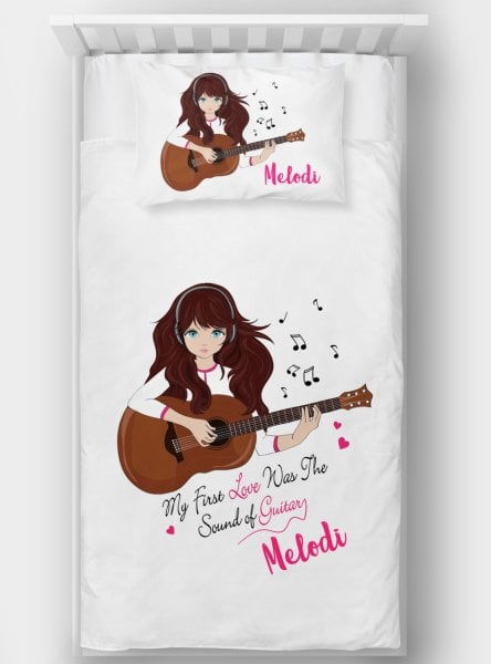 Kişiye Özel Tek Kişilik Yatak Örtüsü Melodi