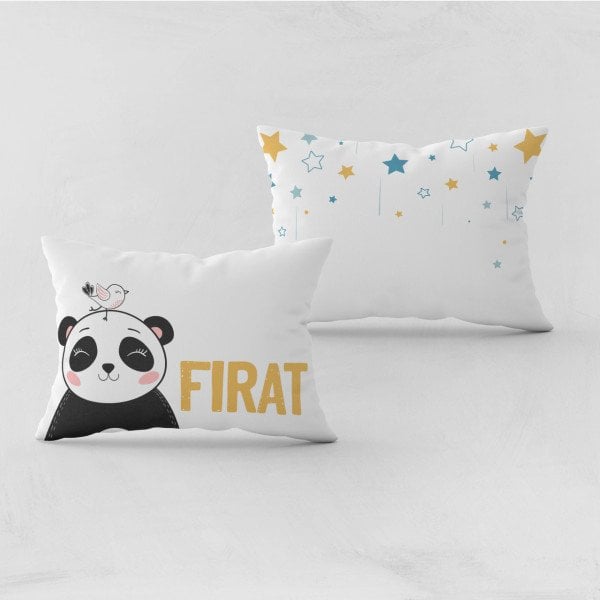 Kişiye Özel Bebek Yastık Kılıfı Panda