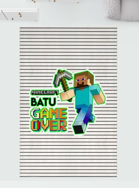 Kişiye Özel Dijital Baskı Halı Minecraft 120x200 cm