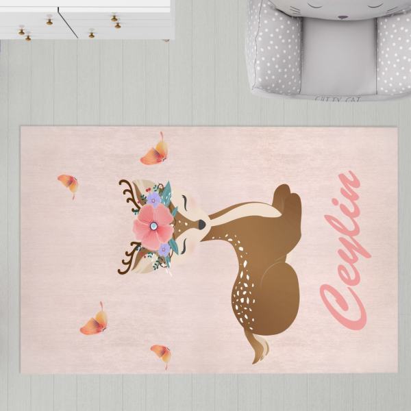 Kişiye Özel Dijital Baskı Halı Bambi 40x60 cm