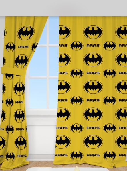 Kişiye Özel Baskılı Fon Perde Batman