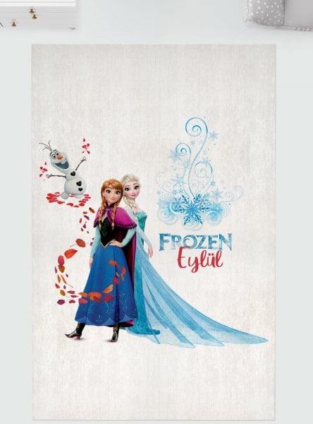 Kişiye Özel Dijital Baskı Halı Frozen Elsa