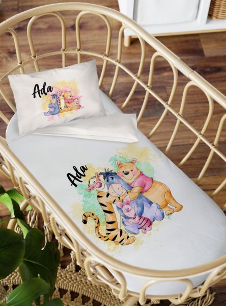 Anne Yanı Beşik Nevresim Takımı Winnie the Pooh