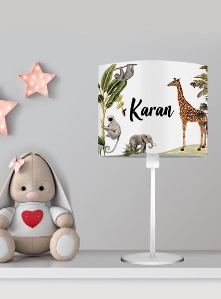 Kişiye Özel Başucu Abajur Safari
