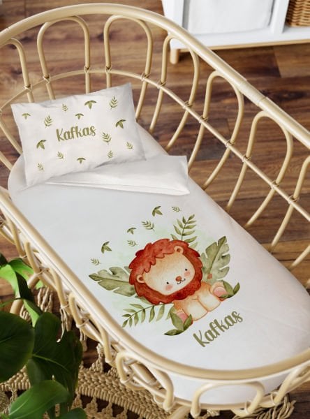 Anne Yanı Beşik Nevresim Takımı Aslan