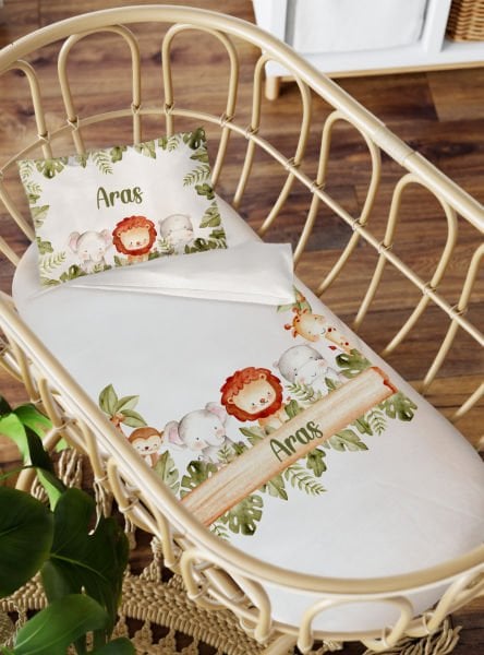 Anne Yanı Beşik Nevresim Takımı Aslan