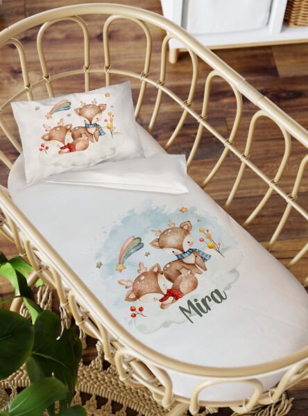 Anne Yanı Beşik Nevresim Takımı Bambi