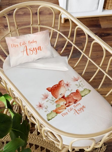 Anne Yanı Beşik Nevresim Takımı Bambi