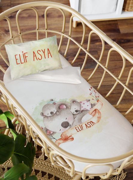 Anne Yanı Beşik Nevresim Takımı Koala