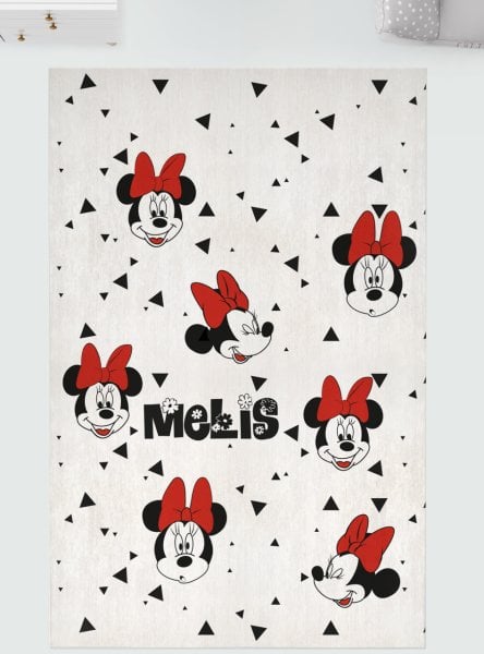 Kişiye Özel Dijital Baskı Halı Minnie Mouse