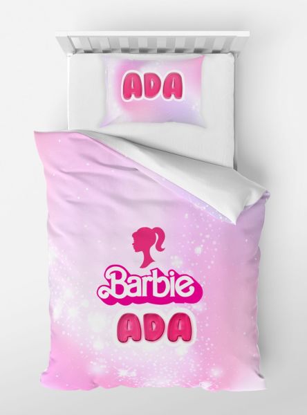 Kişiye Özel Tek Kişilik Nevresim Barbie