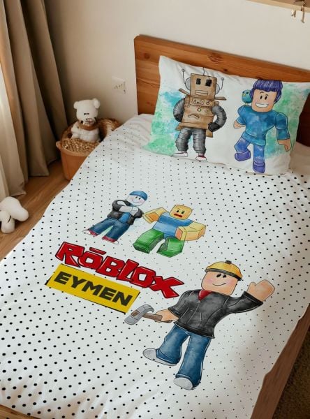 Kişiye Özel Tek Kişilik Nevresim Roblox