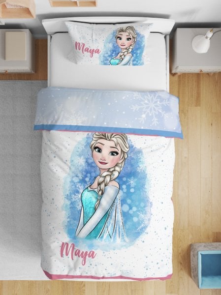 Kişiye Özel Çift Taraflı Yorgan Frozen Elsa